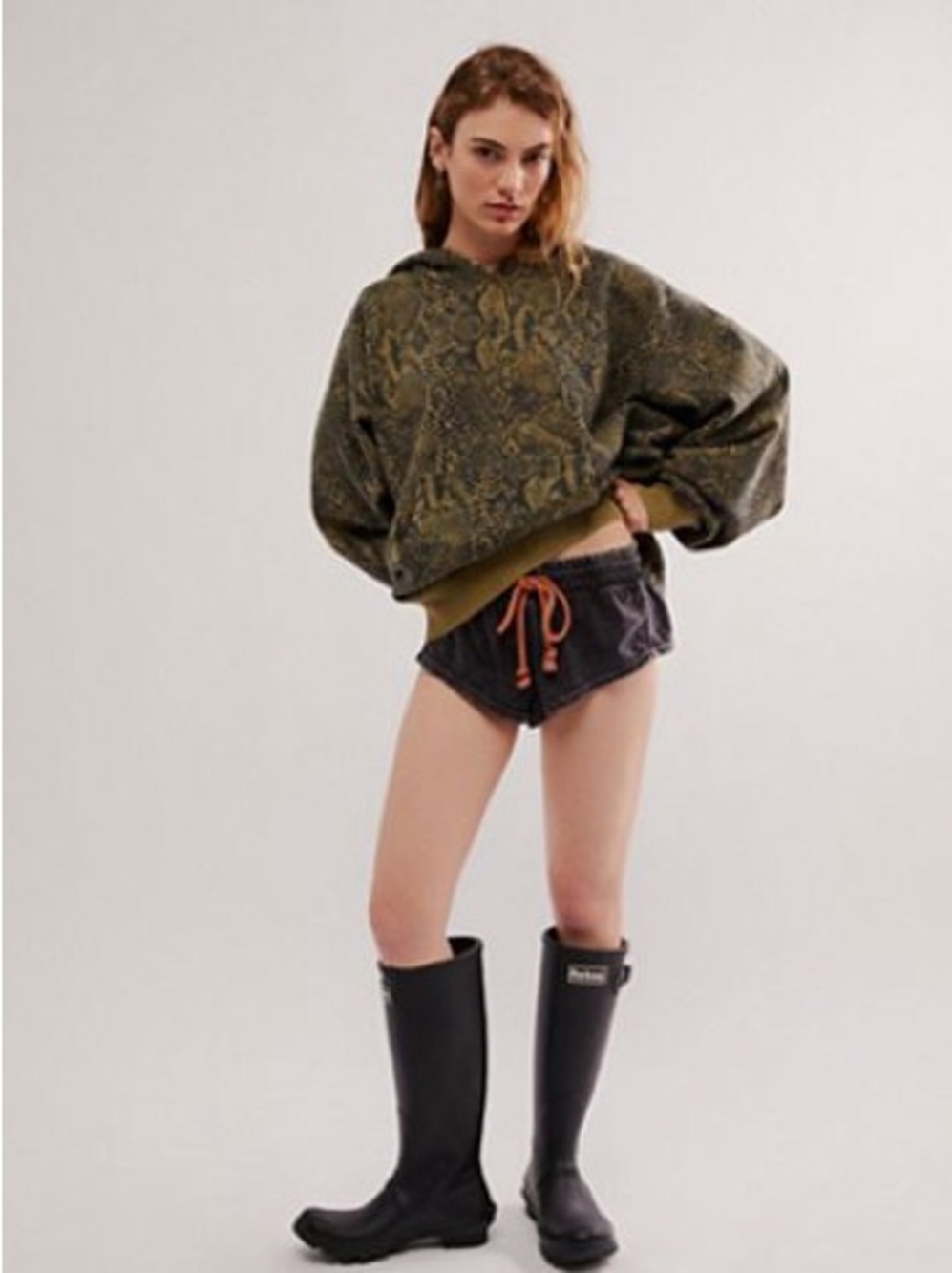 New Free People We The Free It's A Vibe Printed Hoodie | Small